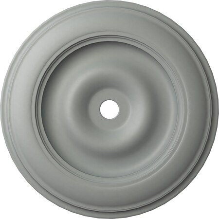 Ekena Millwork Classic Ceiling Medallion (Fits Canopies up to 8 1/4"), 44 1/2"OD x 4"ID x 4 "P, Primed White CM44CL
